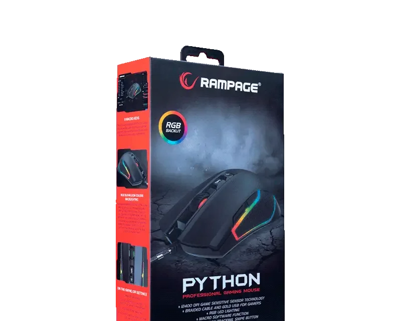Rampage SMX-R600 Python Gaming Mouse