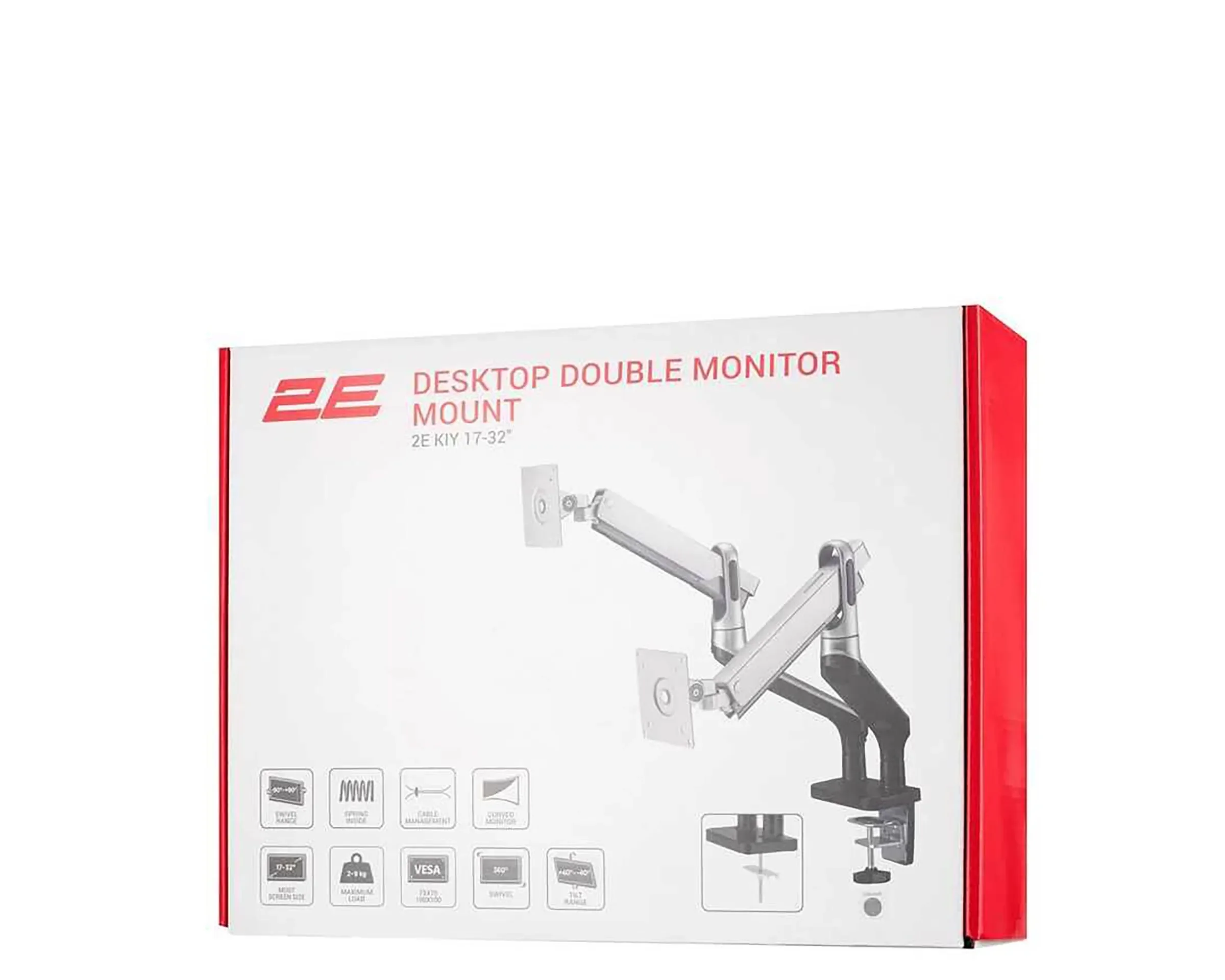 Kronşteyn 2E 2EDGERED2 17″- 32″ Desktop Monitor Mount