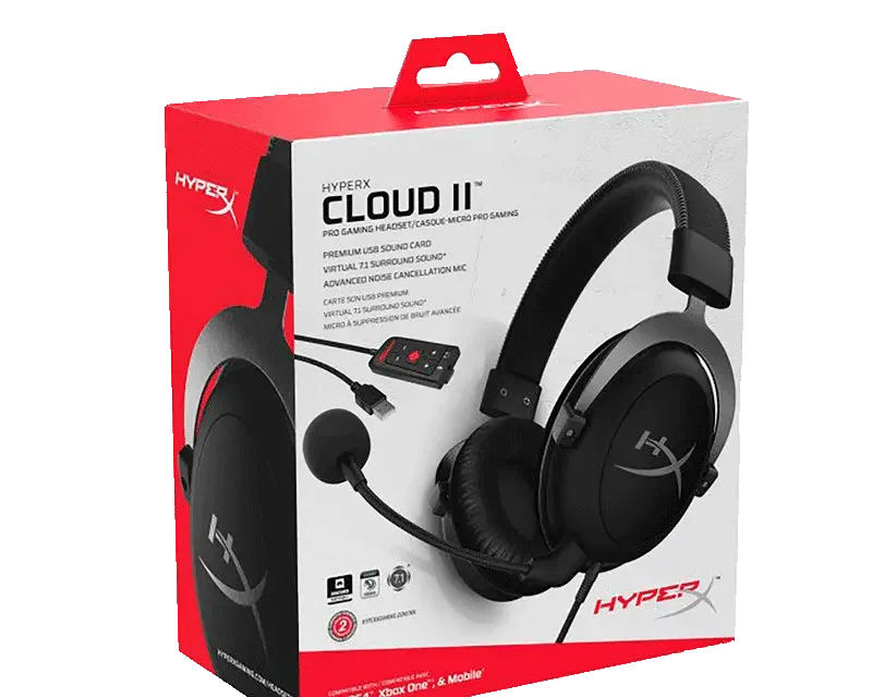 HyperX Cloud II-Pro Gaming Headset Gun Metal