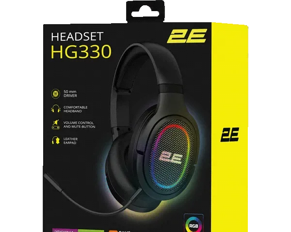 2E HG330 Gaming Headset Black 2E-HG330BK