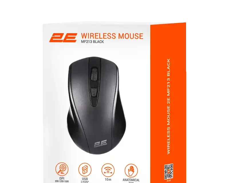 2E MF213 Wireless Mouse Black 2E-MF213WB