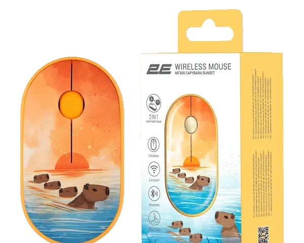 2E Mouse MF300 Wireless CAPYBARA-SUNSET