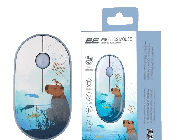 2E Mouse MF300 Wireless CAPYBARA-Swim