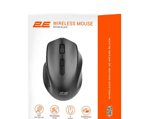 2E MF240 Black Wireless Mouse 2E-MF240WB