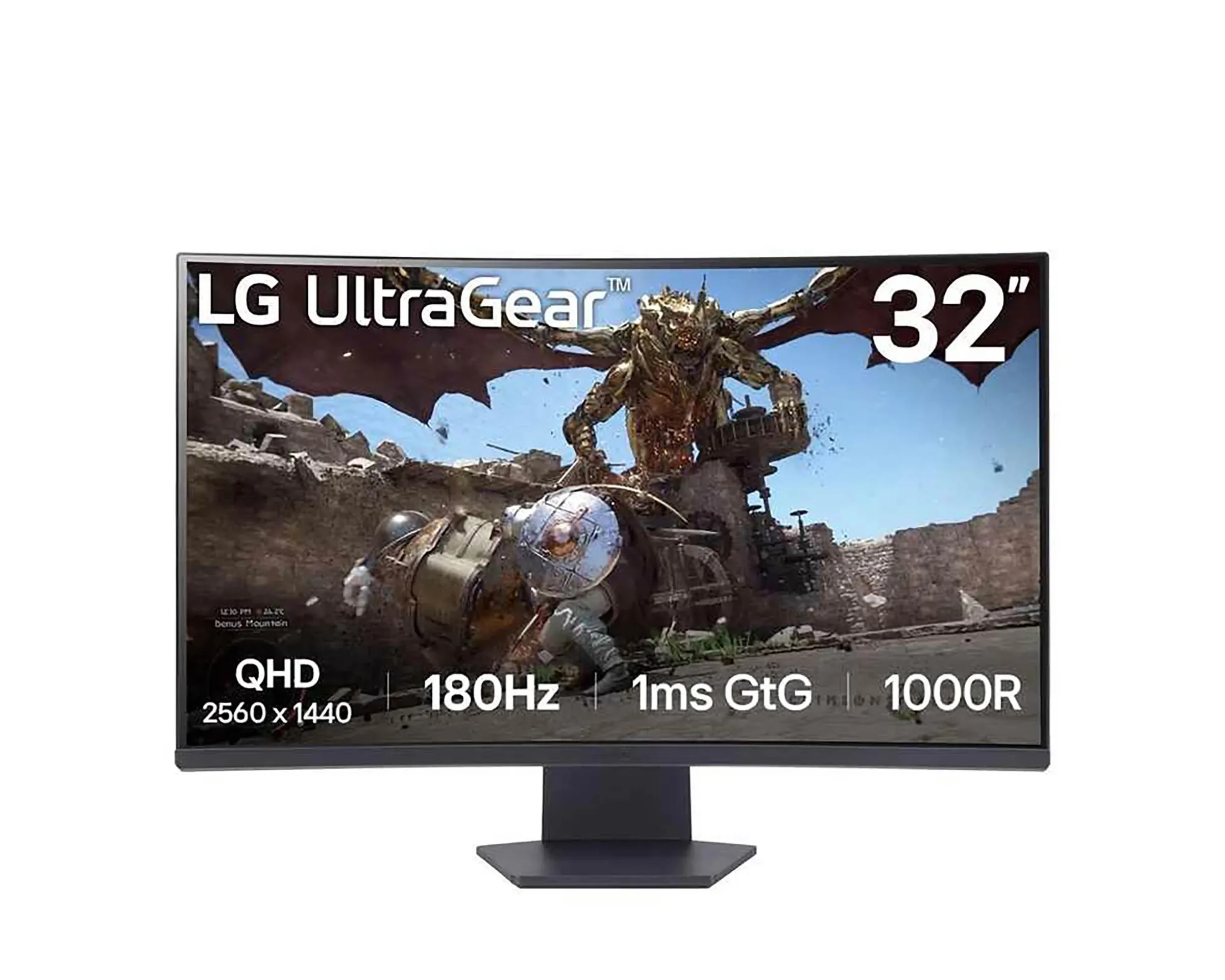 LG UltraGear 32GS60QC-B QHD Curved Gaming Monitor