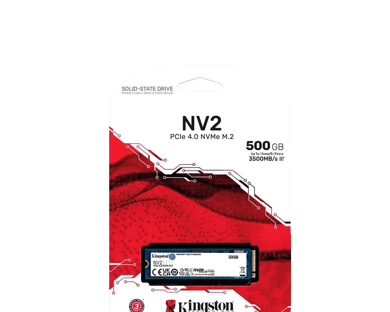 Kingston 500GB NV2 PCIe 4.0 NVMe SSD SNV2S/500G
