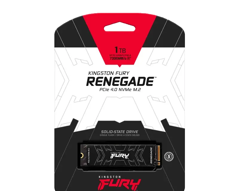 Kingston FURY Renegade 1TB PCIe 4.0 NVMe M.2 SSD SFYRS/1000G