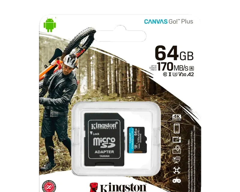Kingston Canvas Go Plus 64GB microSD SDCG3/64GB