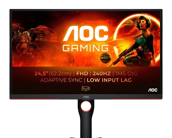 AOC 25G3ZM/BK 240Hz Gaming Monitor