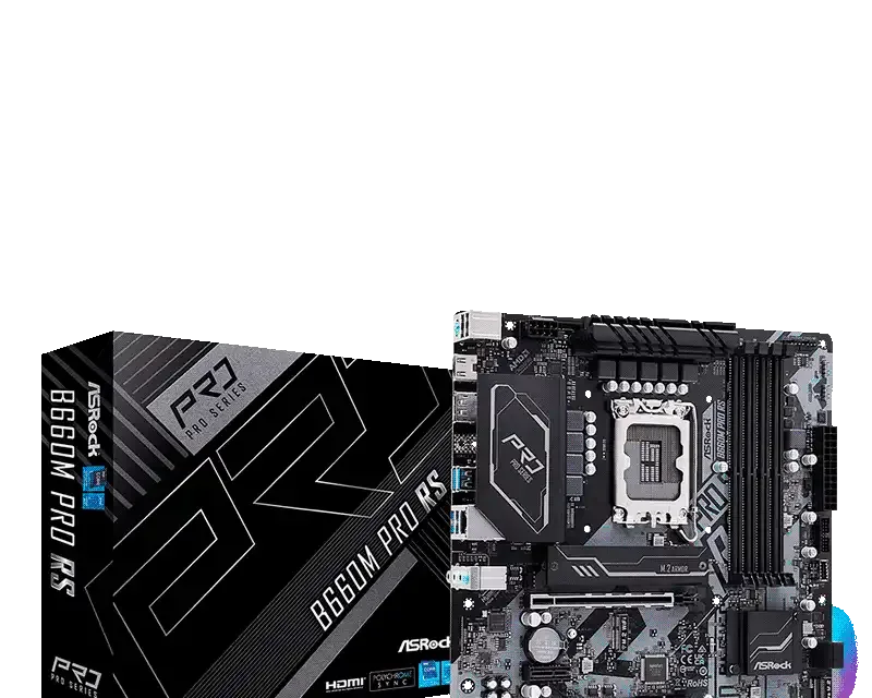 ASRock B660M Pro RS Micro ATX Motherboard