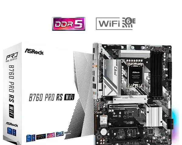 ASRock B760 Pro RS WiFi DDR5 Motherboard