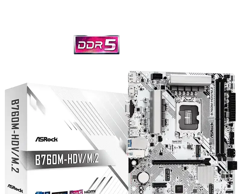 ASRock B760M-HDV/M.2 DDR5 Motherboard