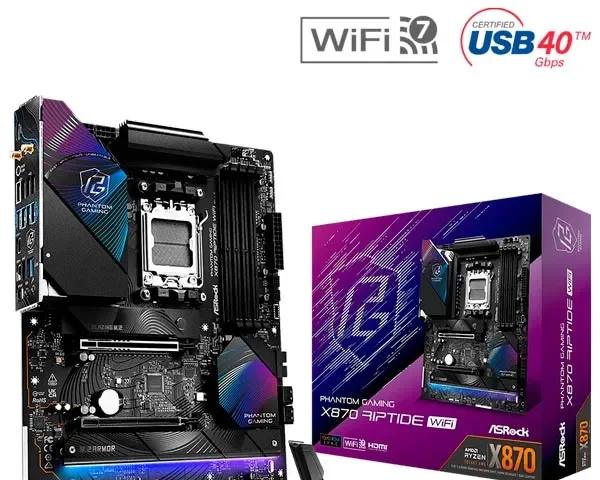ASRock Phantom Gaming X870 Riptide WiFi Motherboard
