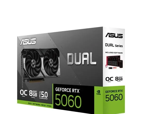 ASUS Dual GeForce RTX 5060 8GB GDDR7 OC Edition DUAL-RTX5060-O8G