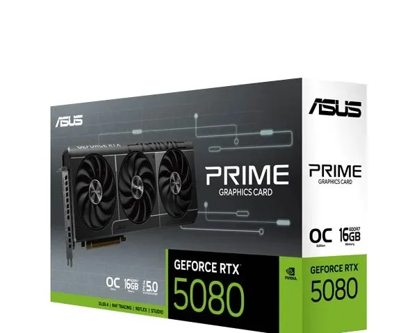 ASUS Prime GeForce RTX 5080 16GB GDDR7 OC Edition