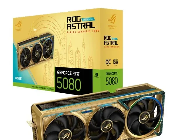 ASUS ROG Astral GeForce RTX 5080 Dhahab CORE OC Edition