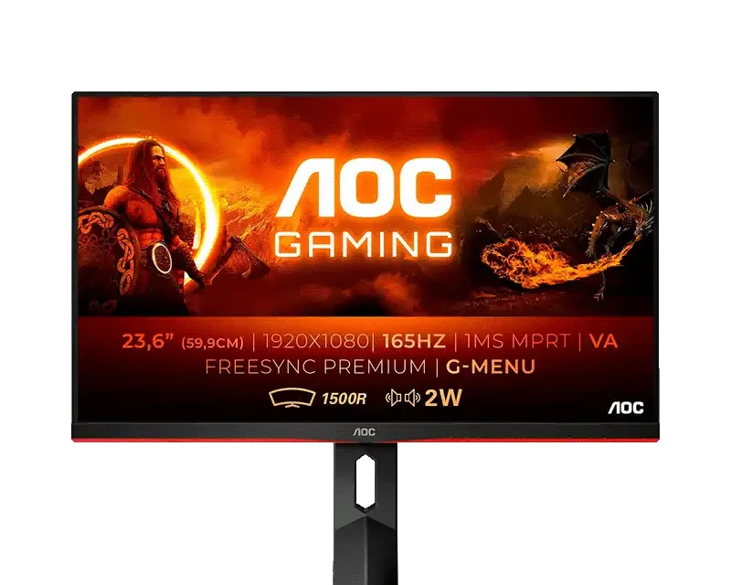 AOC C24G2AE/BK 165Hz FHD Curved Gaming Monitor