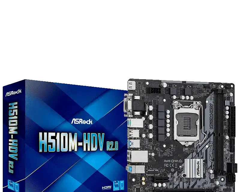 AsRock H510M-HDV R2.0 90-MXBG20-A0UAYZ