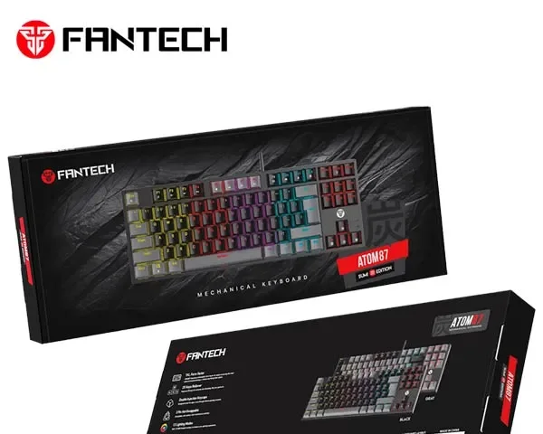 Fantech Atom87 MK876V2 RGB Mechanical Keyboard Sumi Edition
