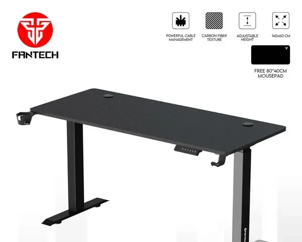 Fantech GD914 Black Adjustable Rising Desk