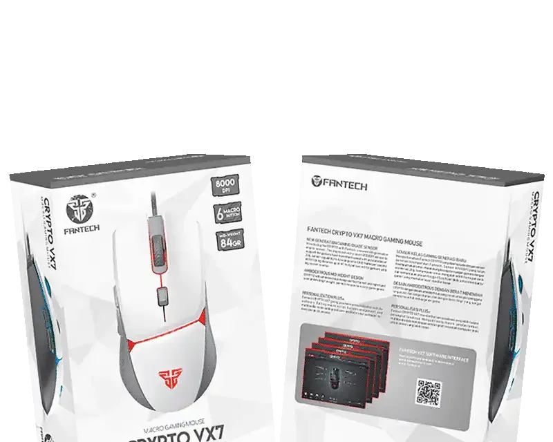 Fantech CRYPTO VX7 White SPACE EDITION Gaming Mouse
