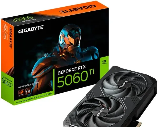 Gigabyte GeForce RTX 5060 Ti WindForce OC 16GB