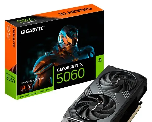 Gigabyte GeForce RTX 5060 WindForce Max OC 8GB GV-N5060WF2MAX OC-8GD