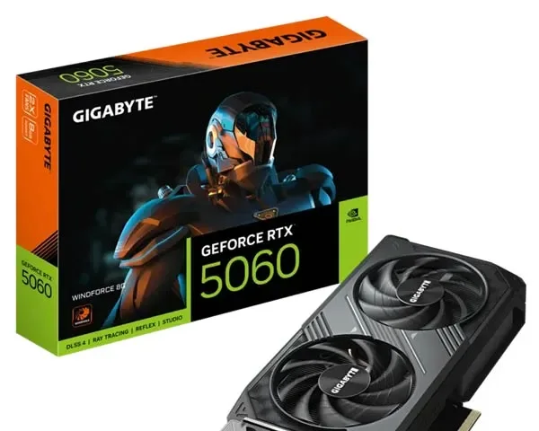 Gigabyte GeForce RT 5060 WindForce OC 8GB GV-N5060WF2OC-8GD