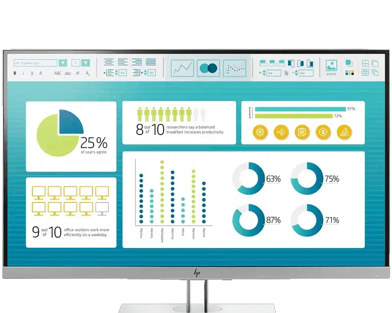 HP EliteDisplay E273 27-inch Monitor 1FH50AA