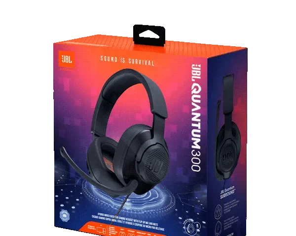JBL Quantum 300 Black Gaming Headset