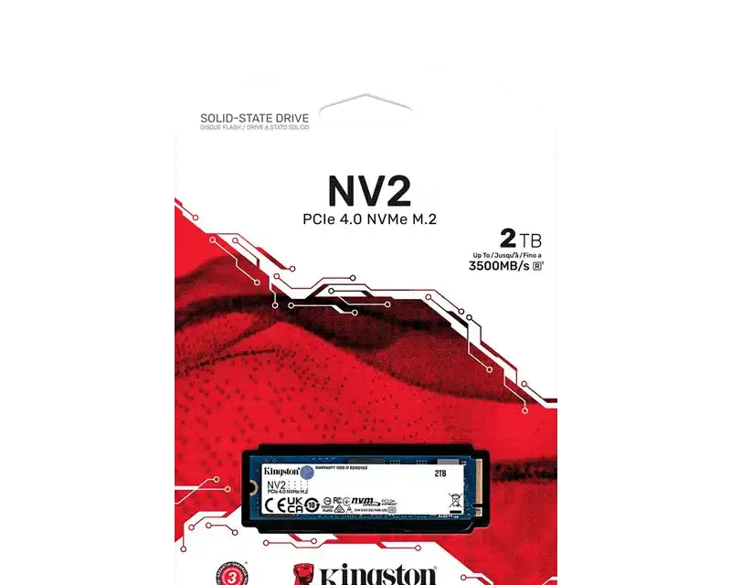 Kingston 2TB NV2 PCIe 4.0 NVMe SSD SNV2S/2000G