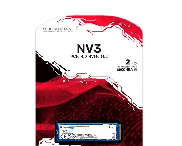 Kingston 2TB NV3 PCIe 4.0 NVMe SSD SNV3S/2000G