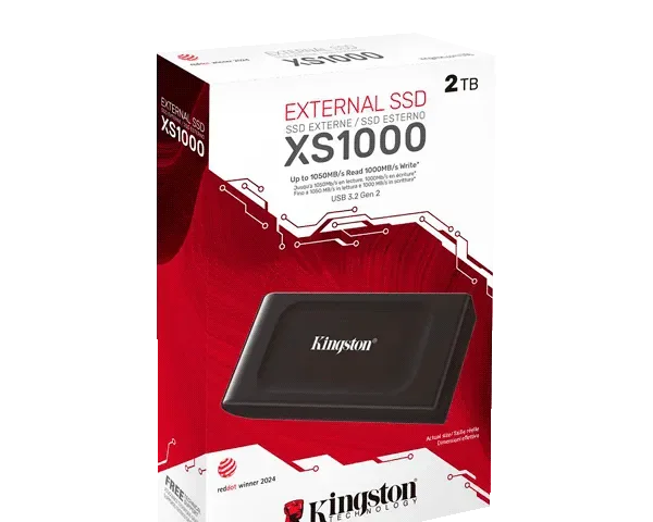 Kingston XS1000 2 TB External SSD USB 3.2 SXS1000/2000G