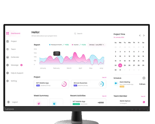 Lenovo D32-40 31.5-inch Full HD Monitor 66FCGAC2EU