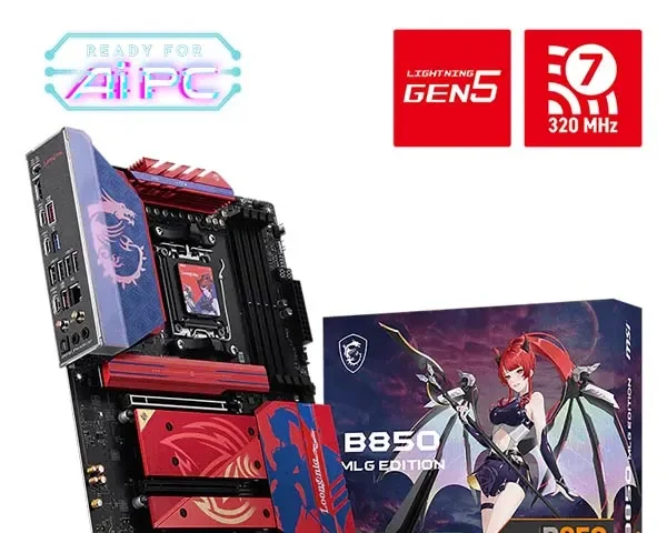 MSI B850 MLG Edition Gaming Motherboards