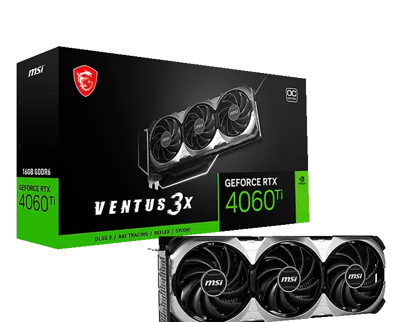MSI GeForce RTX 4060 Ti VENTUS 3X 16GB OC
