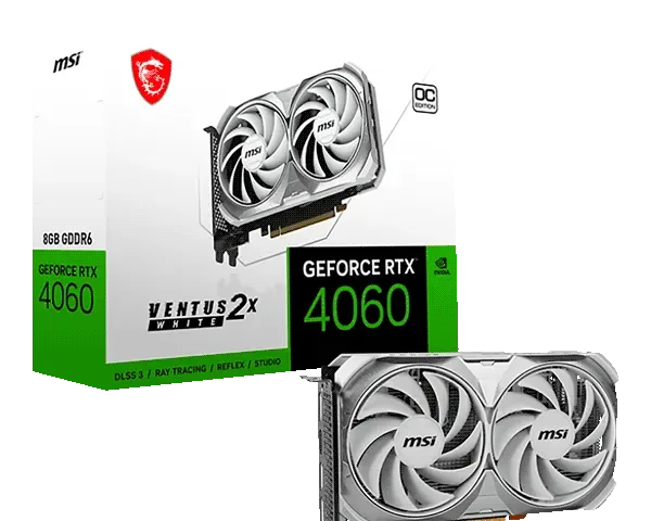 MSI GeForce RTX 4060 VENTUS 2X White 8GB OC