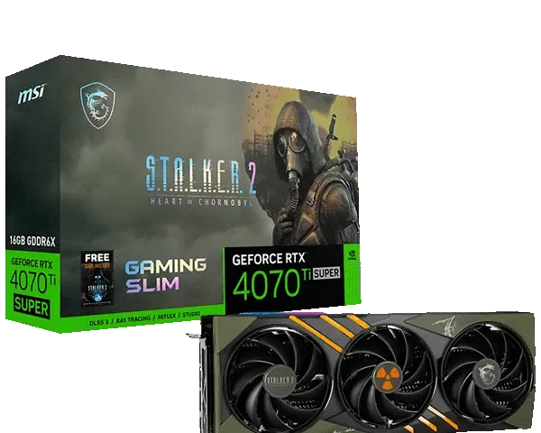 MSI GeForce RTX 4070 Ti Super 16GB Gaming Slim STALKER 2 Edition