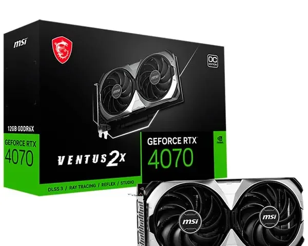 MSI GeForce RTX 4070 VENTUS 2X 12GB OC