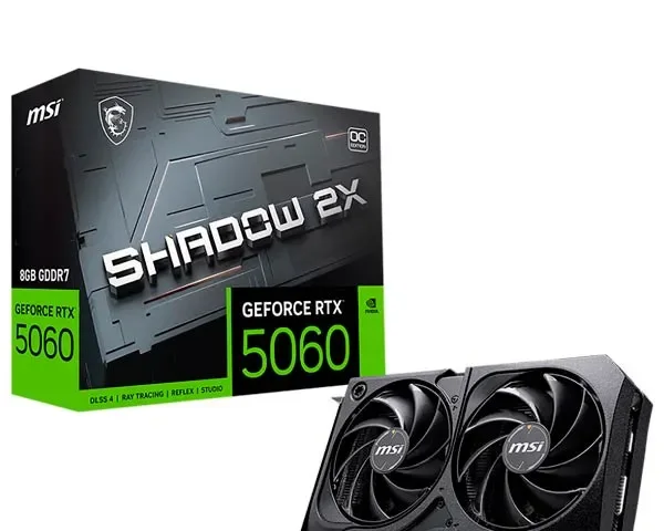 MSI GeForce RTX 5060 8GB Shadow 2X OC