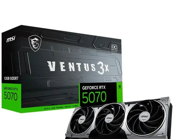 MSI GeForce RTX 5070 12GB GDDR7 Ventus 3X OC