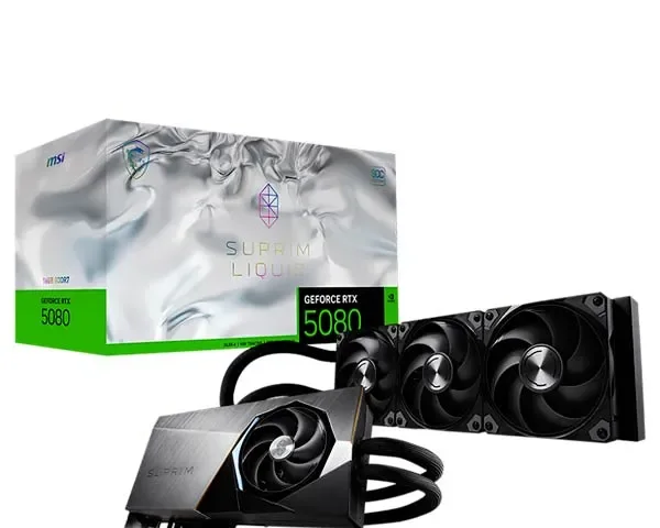 MSI GeForce RTX 5080 16GB Suprim Liquid SOC