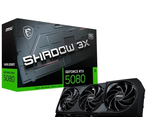 MSI GeForce RTX 5080 16GB Shadow 3X OC
