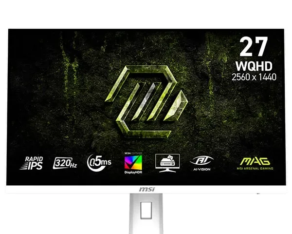 MSI MAG 274QRFW X32 320Hz White Gaming Monitor
