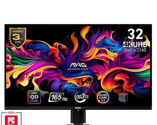 MSI MAG 321UP QD-OLED UHD Gaming Monitor