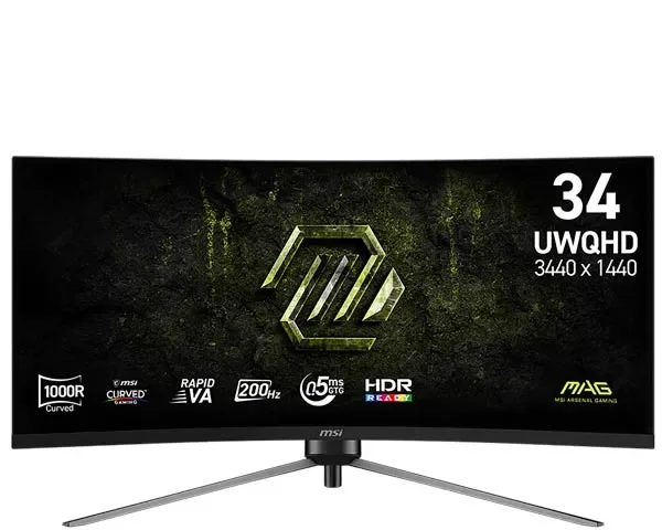 MSI MAG 345CQRF E20 200Hz Curved Gaming Monitor