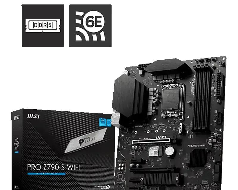 MSI PRO Z790-S WiFi DDR5 LGA1700 Motherboard