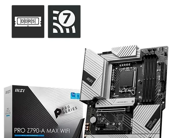 MSI Pro Z790-A Max Wi-Fi 7 DDR5 Motherboard