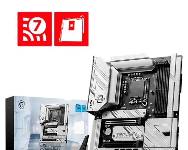 MSI Z790 Project Zero Wi-Fi 7 DDR5 Motherboard