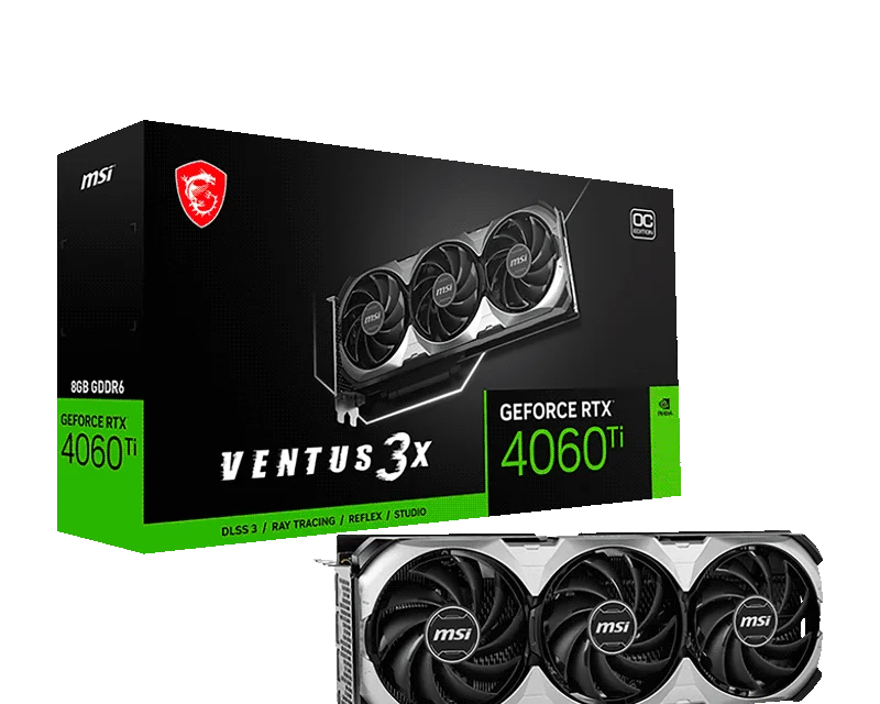 MSI GeForce RTX 4060 Ti VENTUS 3X 8GB OC